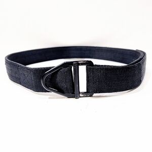 Uncle Mikes Black Reinforced Instructors Belt 32-36 Inch 1.5" Wide Nylon Webbing